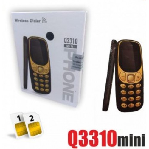 KQ3310 MINI ΤΗΛΕΦΩΝΟ WIRELESS DIALER BLACK