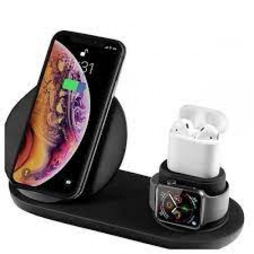 Βάση 3 σε 1 για Ασύρματη Φόρτιση Andowl Q-L025-Wireless Charging Pad-Qi