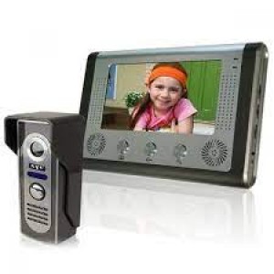 Έγχρωμη οθόνη βίντεο 7 ιντσών 1 οθόνη 1 κάμερα πόρτας