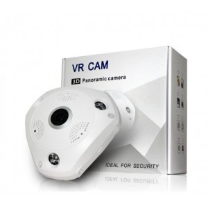 Πανοραμική Oροφής κάμερα 360°Απομακρυσμένη παρακολούθηση VR 3D LED IP WiFi 