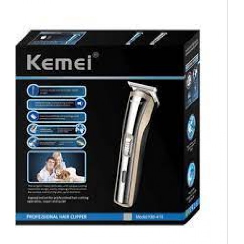 Kemei Επαναφορτιζόμενη Κουρευτική Μηχανή Χρυσή KM-418