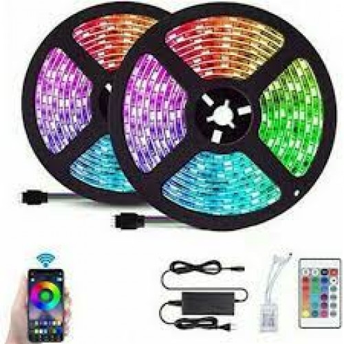 Αδιάβροχη Ταινία LED 2x5m με Τηλεχειριστήριο 12V RGB 10m