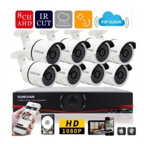 ΑΣΥΡΜΑΤΟ full Πακέτο HD 8 Κάμερες - Καταγραφικό