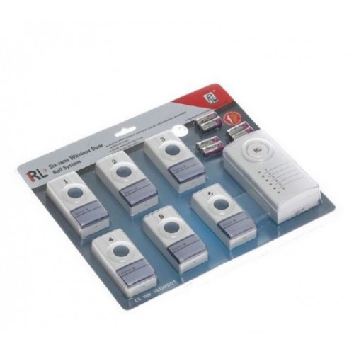 RL Six Zone Ασύρματο σύστημα λευκών θυροτηλεφώνων 