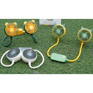 Μίνι διπλός Φορητός Ανεμιστήρας DD5583 Χρωματιστά Usb