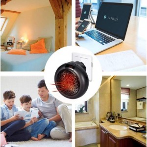 Mini Φορητή Σόμπα Αερόθερμο 900w Πρίζας Με Ρυθμιζόμενο Ψηφιακό Θερμοστάτη 