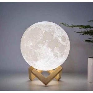  Ανάγλυφο Φωτιστικό Αφής 3D Φεγγάρι Moon Light LED με 5 Αποχρώσεις