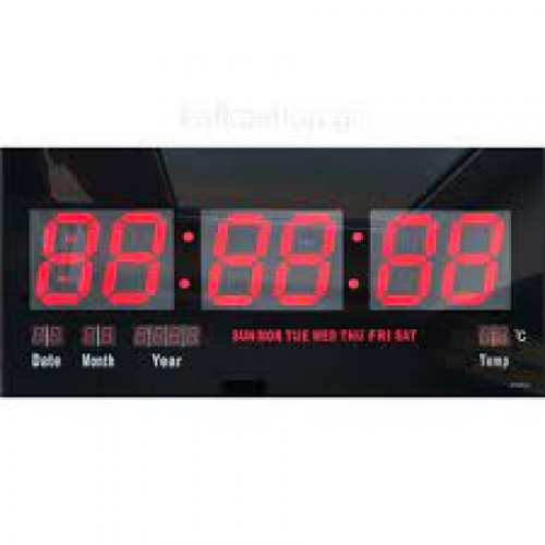JH4600 Ψηφιακό Ρολόι-Πινακίδα LED με Θερμόμετρο και Ημερολόγιο