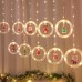 LED Χριστουγεννιάτικα φωτάκια κουρτίνα με φιγούρες θερμό φως 3m 10L 