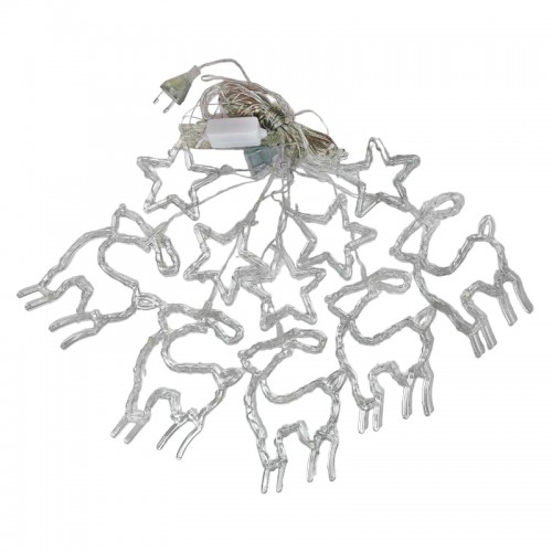 Χριστουγεννιάτικα Φωτάκια Κουρτίνα Ελαφάκια & Αστεράκια 3M