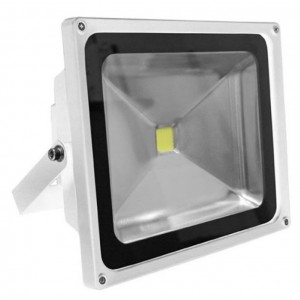 Προβολέας με led COB 50W 230V λευκός 3100k θερμό φως 3750Lm αλουμινίου στεγανός IP65