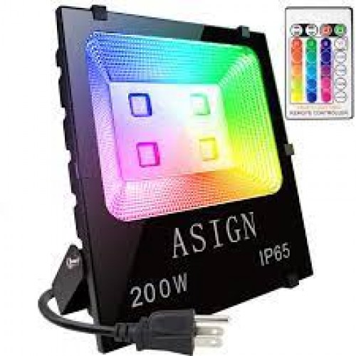 Luxvista RGB LED Flood Lights Ρύθμισης Χρώματος Αδιάβροχα 200W
