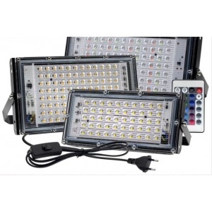 Luxvista RGB LED Flood Lights Ρύθμισης Χρώματος Αδιάβροχα 50W