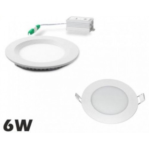 LED SLIM ΠΑΝΕΛ ΣΤΡΟΓΓΥΛΟ ΧΩΝΕΥΤΟ ΘΕΡΜΟ 6W 1440LM 3200Κ