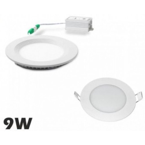 LED SLIM ΠΑΝΕΛ ΣΤΡΟΓΓΥΛΟ ΧΩΝΕΥΤΟ ΘΕΡΜΟ 9W 1440LM 3000Κ