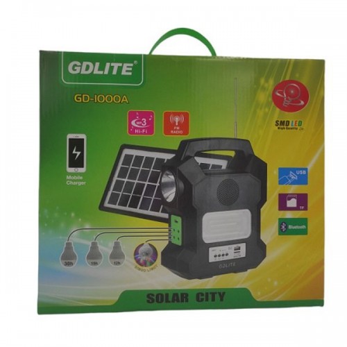 Bluetooth GD-1000A Φωτοβολταικό Σύστημα ηλιακού φωτισμού PARTY-FM-MP3 Bluetooth GD-1000A Φωτοβολταικό Σύστημα ηλιακού φωτισμού PARTY-FM-MP3
