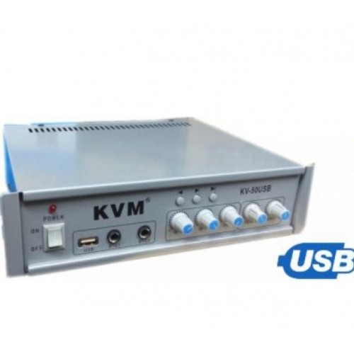 Ενισχυτής Επαγγελματικός KVM KV-50usb 110V 4-16Ω Ενισχυτής Επαγγελματικός KVM KV-50usb 110V 4-16Ω