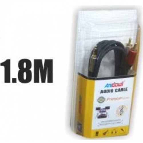 Καλώδιο ήχου 3.5mm jack ST to 2RCA 1.8M