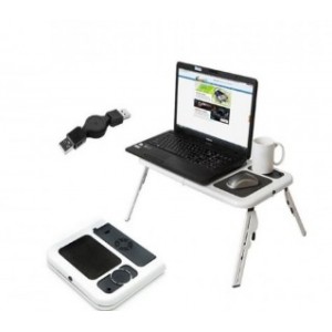Bed Laptop Table White