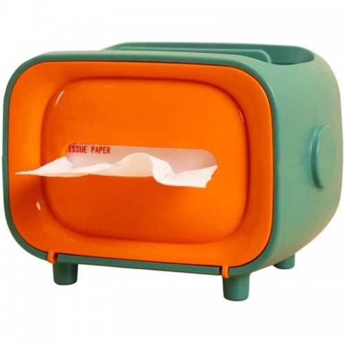 Πολυ-λειτουργική θήκη Ρετρό ΤV για χαρτομάντηλα-smartphone και καλλυντικά