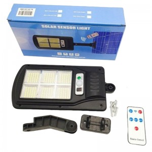 Στεγανό Ηλιακό Φωτιστικό Δρόμου IP65 με Ανιχνευτή Κίνησης, Αισθητήρα Φωτός και Τηλεχειριστήριο Ψυχρό Λευκό Φως BK-240-SMD