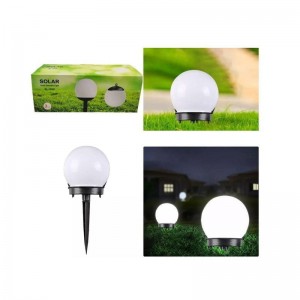 Ηλιακό φωτιστικό κήπου λευκή μπάλα 3τμχ SL-10591