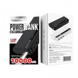 Andowl Q-T67 Power Bank 10000mAh 1xMicroUSB & 3xUSB