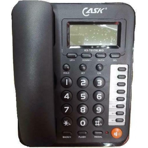 CASK 0176 Ενσύρματο Τηλέφωνο Γραφείου Μαύρο