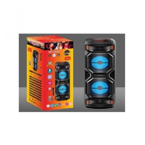 ΦΟΡΗΤΟ ΗΧΕΙΟ SUBWOOFER 2x8.5'' ΜΕ ΣΥΣΤΗΜΑ ΚΑΡΑΟΚΕ GY-8809