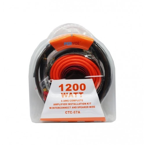 PERVOI σετ καλωδίων ενισχυτή αυτοκινήτου 1200W CTC67A PERVOI σετ καλωδίων ενισχυτή αυτοκινήτου 1200W CTC67A