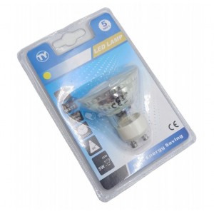 LED ΛΑΜΠΑ GU10/5W/450Lm/3000K RH-5W-Y