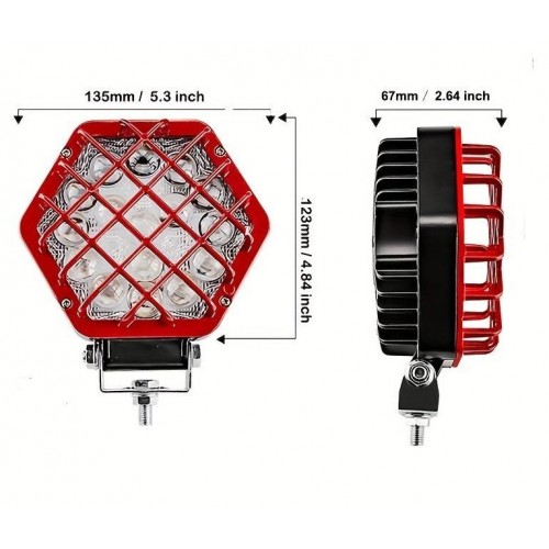 ΠΡΟΒΟΛΕΑΣ ΕΡΓΑΣΙΑΣ LED 27W ΜΕ ΔΙΧΤΥ ΠΡΟΣΤΑΣΙΑΣ KX-03217