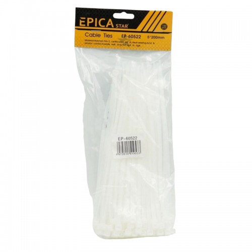 ΔΕΜΑΤΙΚΑ ΚΑΛΩΔΙΩΝ 100ΤΜΧ 5*200mm EPICA STAR EP-60522