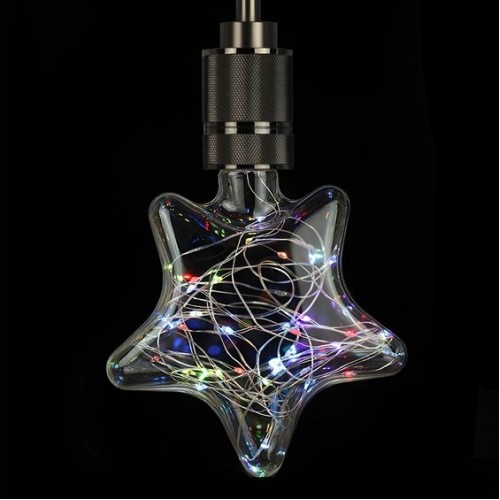 Χριστουγεννιάτικα Λαμπάκια Αστέρια Led Βροχή-Κουρτίνα 3m x 0.80cm με Ρεύμα 