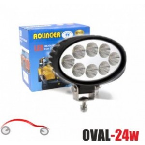 OVAL 24 Watt Προβολέας Εργασίας Led διασποράς 12-24V