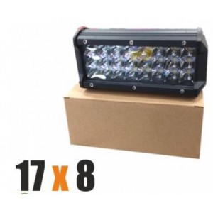 Προβολείς LED 72W Μαύρος Αυτοκινήτου Αδιάβροχος 17x8