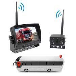 Ασύρματη οθόνη 7" 2.4G αυτοκινήτου 800x480 έγχρωμη οθόνη TFT LCD 2 ΚΑΜΕΡΕΣ