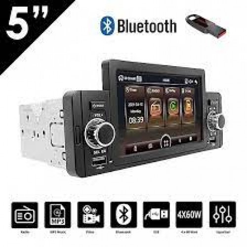 Ραδιόφωνο αυτοκινήτου-Οθόνη 5' touch  mp5-1 din βίντεο-bluetooth-mirrorlink
