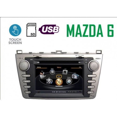 Οθόνη Αυτοκινήτου Bizzar S90 Mazda 6 2008-2012 CD DVD GPS HD MIRROR LINK