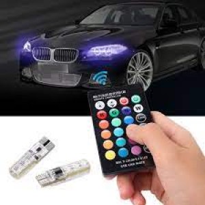 Πολύχρωμες Ψείρες  RGB αυτοκινήτου με χειριστήριο.