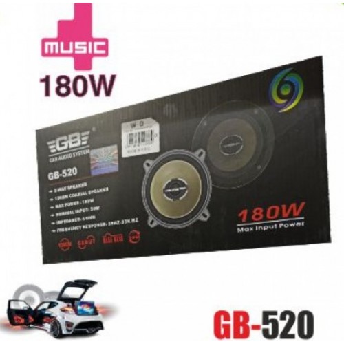 GB-520 ομοαξονικό ηχείο Στρογγυλό διπλού τόνου 180W 2 δρόμων
