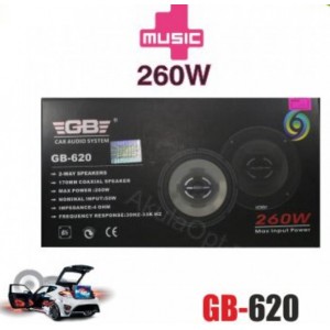 GB-620 ομοαξονικό ηχείο Στρογγυλό διπλού τόνου 260W 2 δρόμων