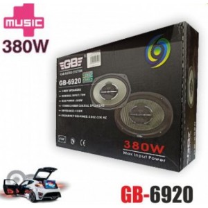 GB-6920 ομοαξονικό ηχείο 6x9 διπλού τόνου 380W 3 δρόμων