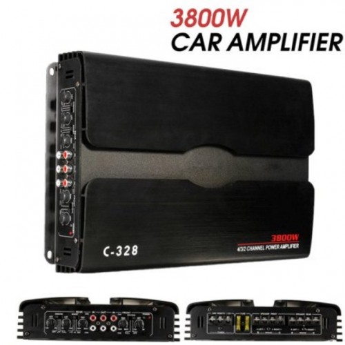 Στερεοφωνικός ήχος αυτοκινήτου 12V Subwoofer 4 καναλιών 3800W XIANPINIG