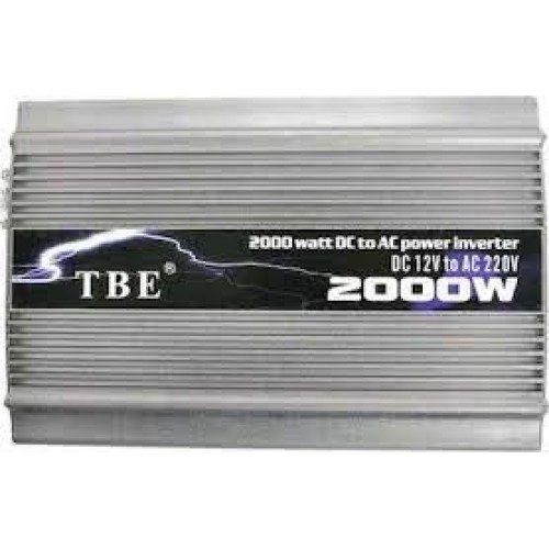 N-2000W Inverter τροποποιημένου ημιτονίου TBE 2000W 12V σε 220V