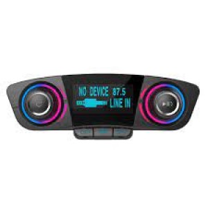 ΑΣΥΡΜΑΤΟ BLUETOOTH 4.0 ΑΥΤΟΚΙΝΗΤΟΥ ΜΕ LED, ΔΙΠΛΟΣ ΦΟΡΤΙΣΤΗΣ USB PLAYER MP3