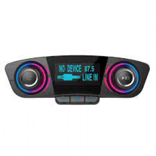 ΑΣΥΡΜΑΤΟ BLUETOOTH 4.0 ΑΥΤΟΚΙΝΗΤΟΥ ΜΕ LED, ΔΙΠΛΟΣ ΦΟΡΤΙΣΤΗΣ USB PLAYER MP3