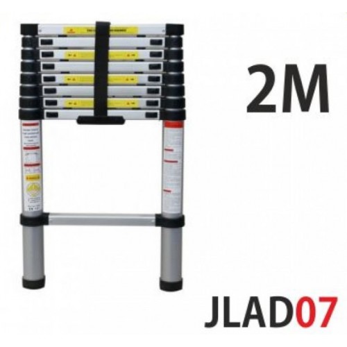  JLAD07 Τηλεσκοπική σκάλα αλουμινίου - 2m