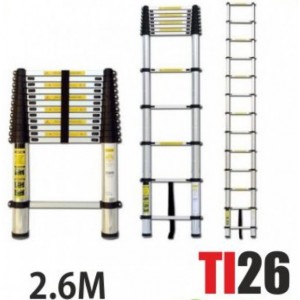 TL26 Τηλεσκοπική Σκάλα Αλουμινίου 2.6M 9 Σκαλιών 
