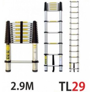 TL29 Τηλεσκοπική Σκάλα Αλουμινίου 2.9M 10 Σκαλιών